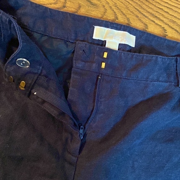 🌷 Michael Kors🌷 Dark Navy Blue Linen Chino Pants - Picture 4 of 7